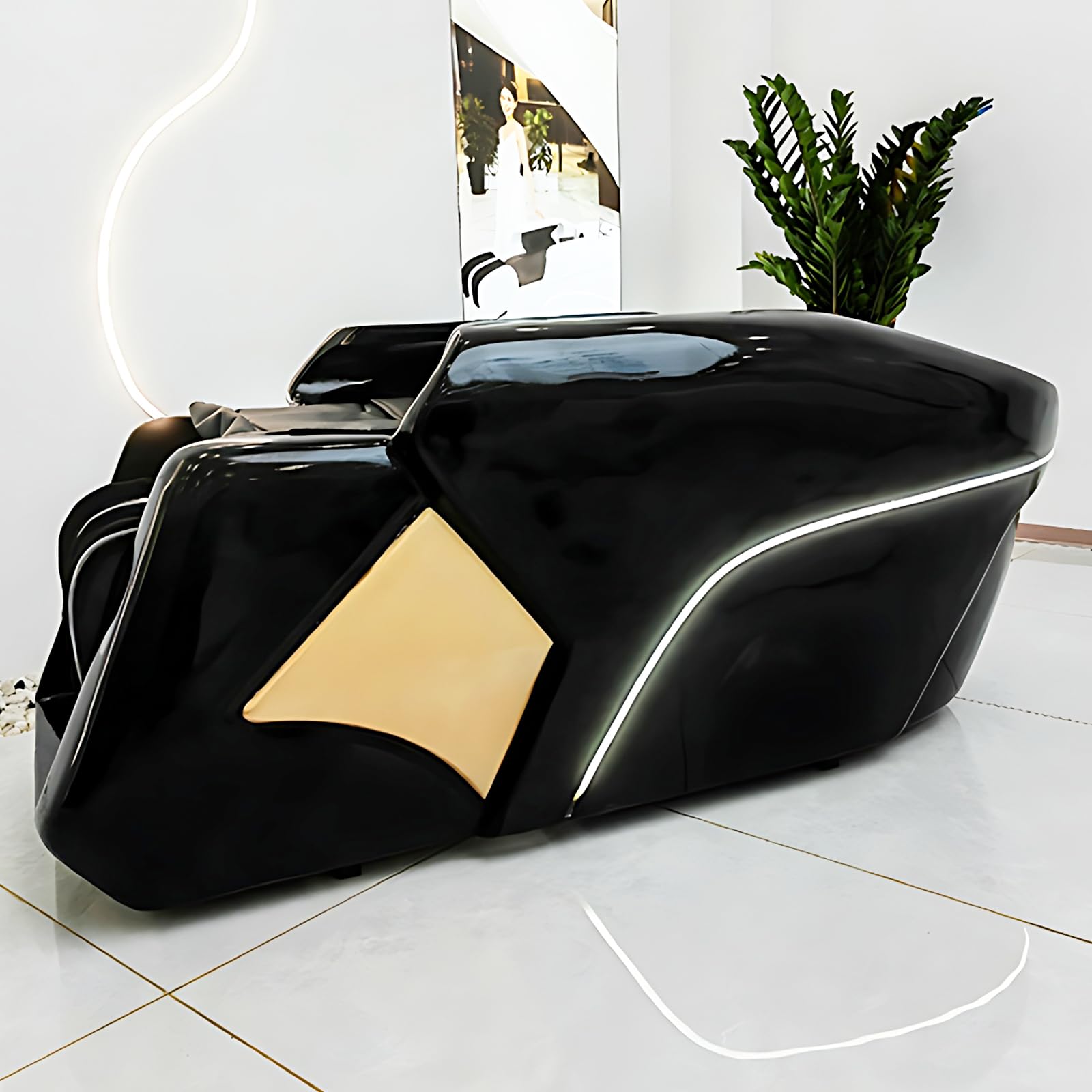 Salon Spa Massage Bed with Black Light Water Cycle - Includes Fumigation Smart Massage Head Equipment Luxury Beauty