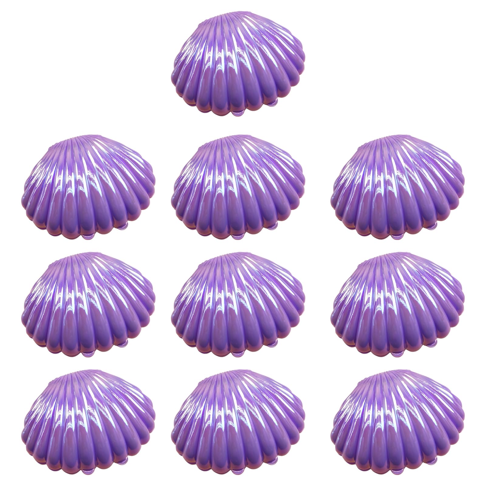 Tsophreniq Rainbows Vacuum Coated Shell Container for Party Treats Portable Decorative Storage Container for Accessories Seashells Bag