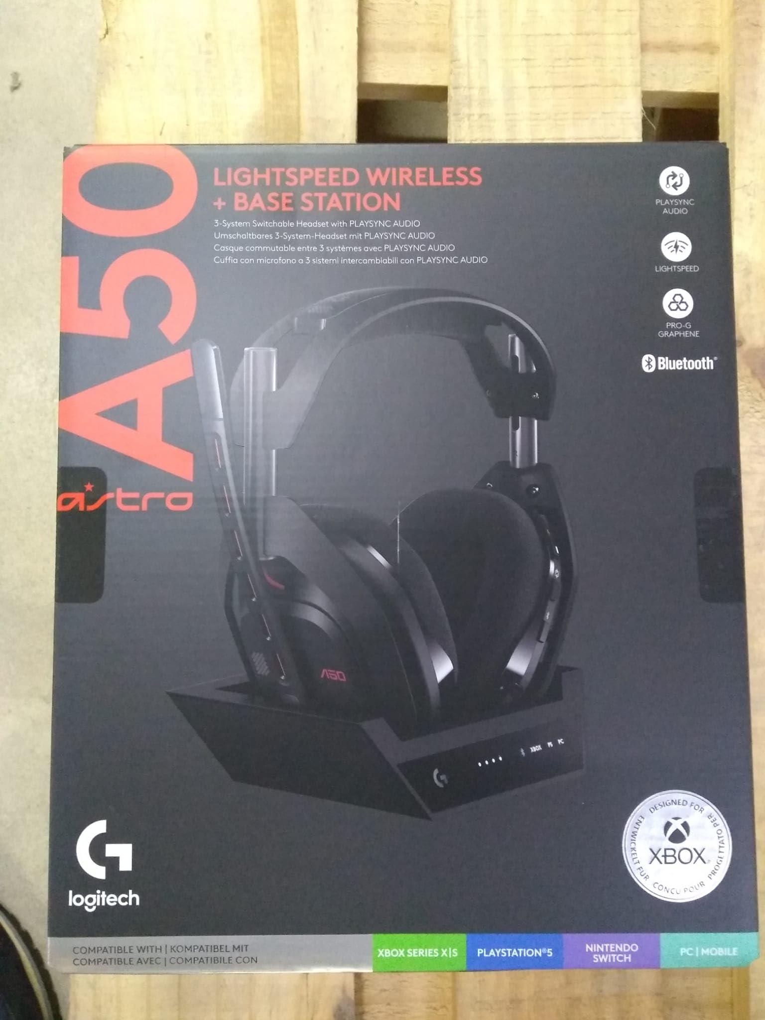 Logitech G ASTRO A50 Kablosuz Baz İstasyonlu Oyuncu Kulaklığı, Dolby Ses, Xbox, PlayStation, PC/Mac ile Uyumlu, Siyah