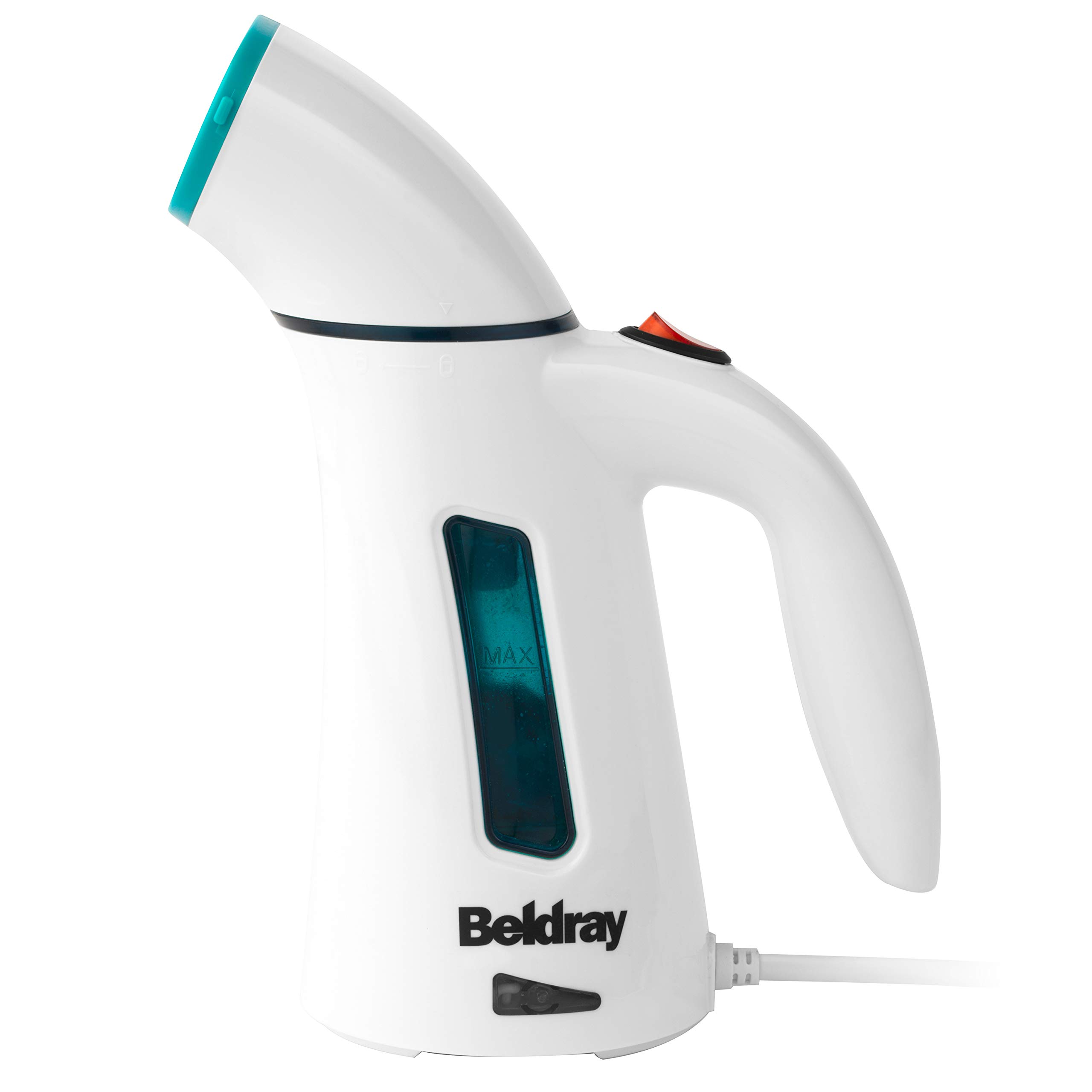 Beldray BEL0725TQ-VDE Handheld Garment Steamer with European Plug, 600 W, Turquoise