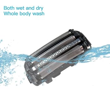 Wet/Dry Electric Shaver & Trimmer for Men, WES9025PC Men's Electric Razor Replacement Inner Blade & Outer Foil Set for Panasonic ARC4 4-Blade Shaver ES-LA63AA, ES-LA63-S