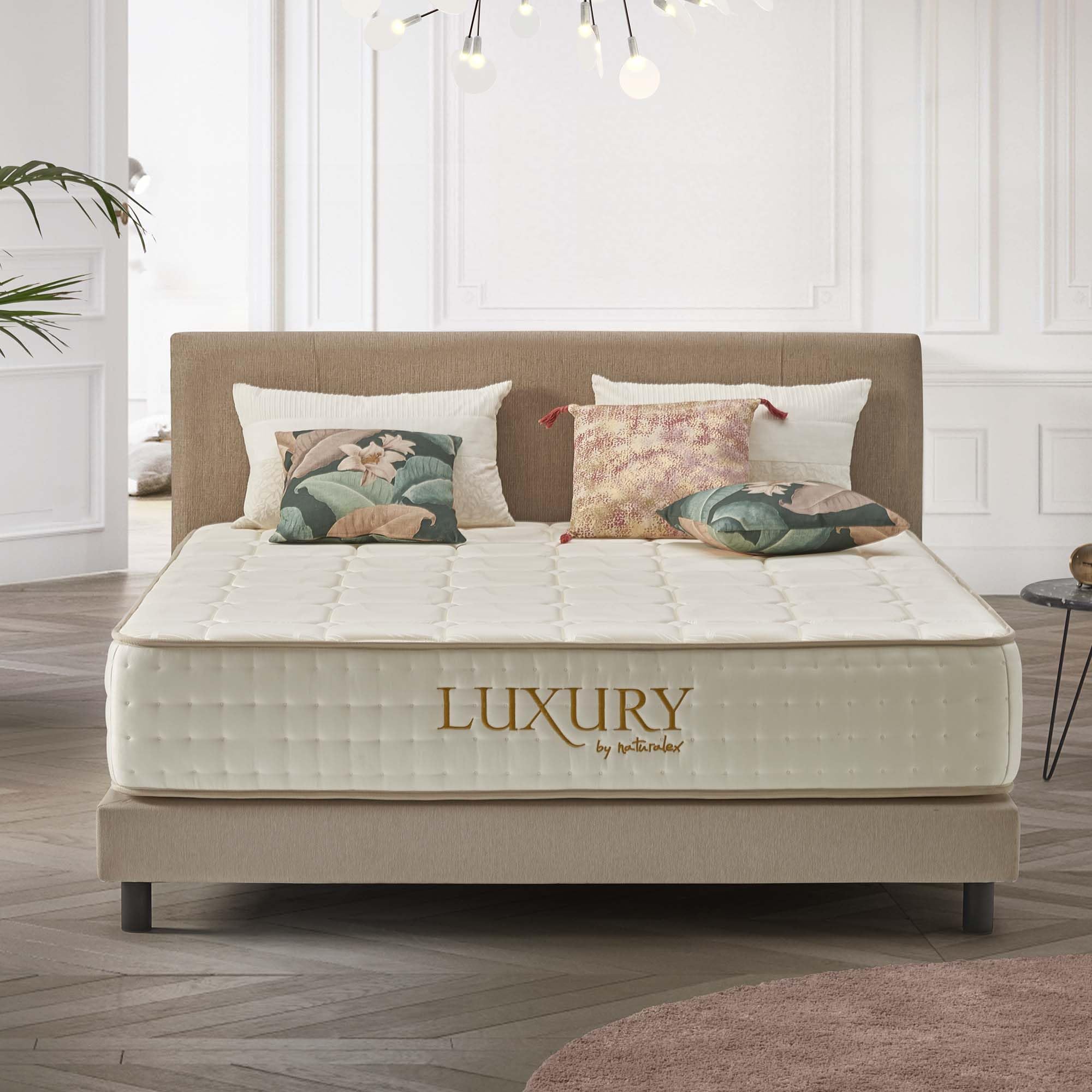 Naturalex - Luxury - Colchón 180x200 cm Viscoelástico - 30 cm | Exquisito Tejido Damasco Extra Suave Transpirable - 7 Zonas Descanso Muscular