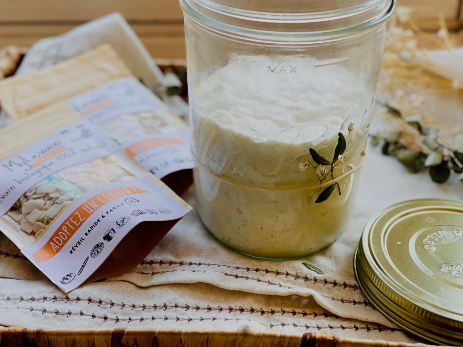 MYLEVAIN Francuskie naturalne płatki na zakwasie - Żywy organiczny zakwas - 2009 vintage
