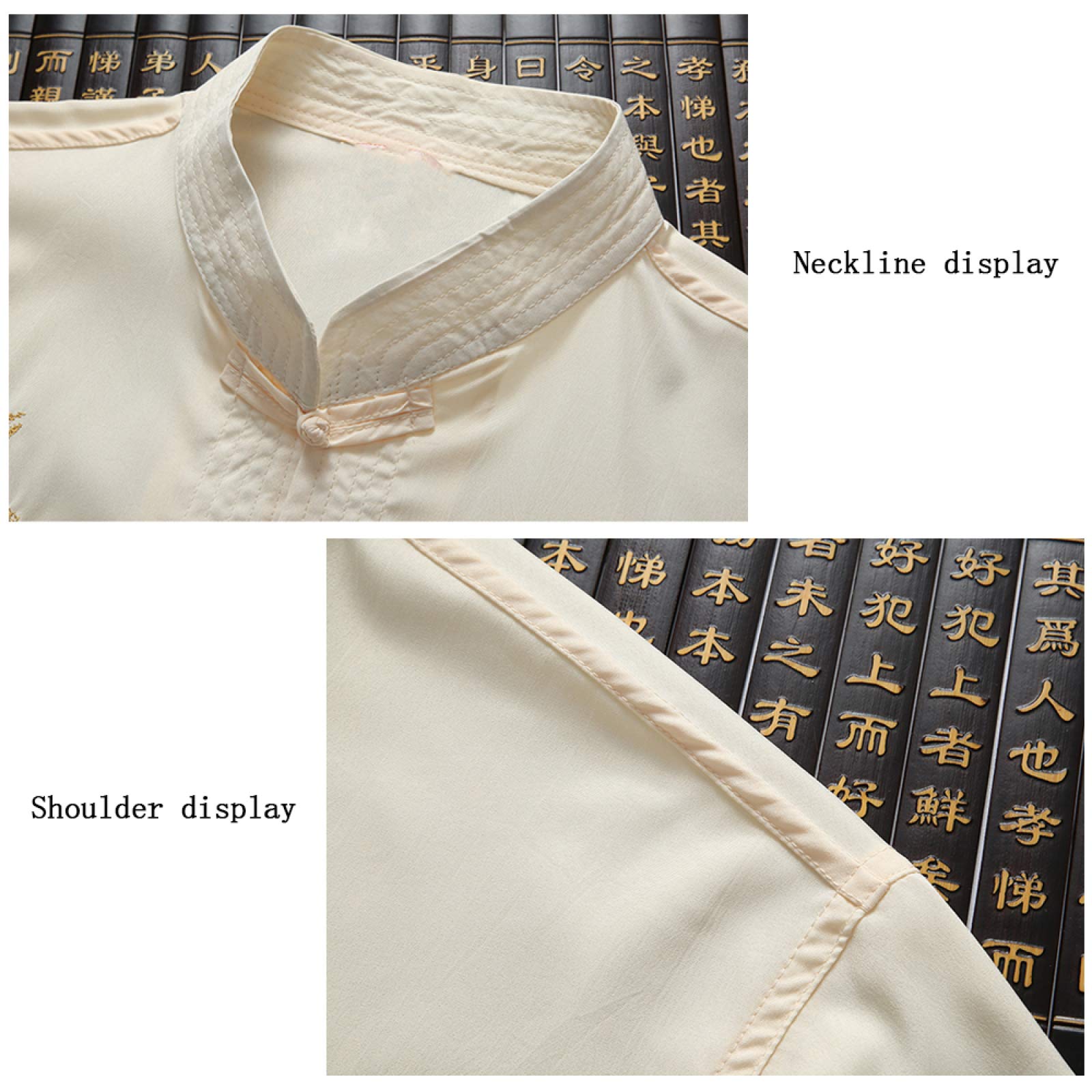Tai Chi Kleidung ， Chinesische Kleidung Tang Anzug Kung Fu Shirt Anzug - Traditionelles China Kostüm Tangzhuang Kung Fu Langarm Jacke Anzüge Shirt Outfit Uniform