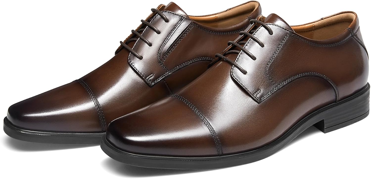 Mens Oxford Leather Dress Shoes Formal Business Shoes for Men