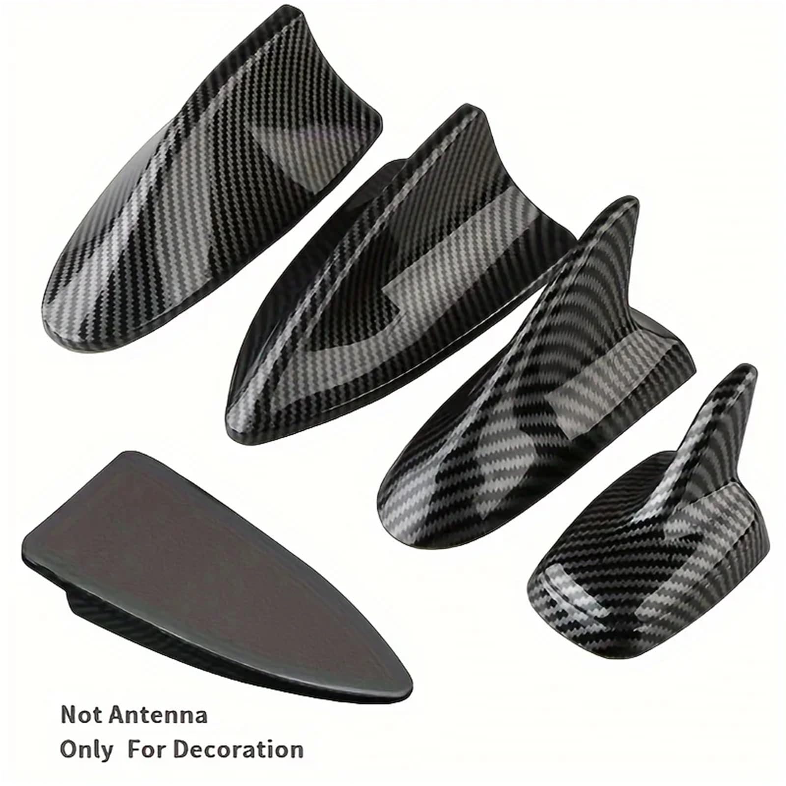 Antena samochodowa Shark z włókna węglowego, uniwersalna, dekoracyjna część, niefunkcjonalna, symulacyjna, do samochodów osobowych FM antena stereo antena radiowa samochodowa(B-219)