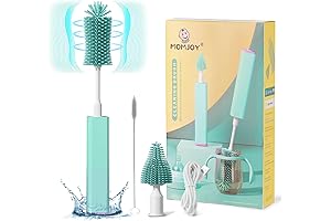 Electric Baby Bottle Brush Cleaner Set: Cleaning Made A Breeze For Little...