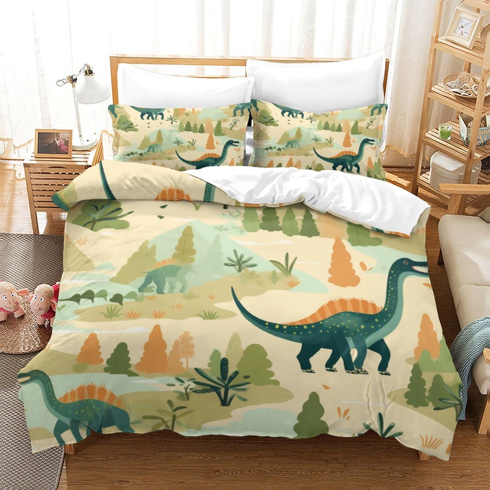 Sabanas Infantiles Polares Juego Cama Infantil Dinosaurios