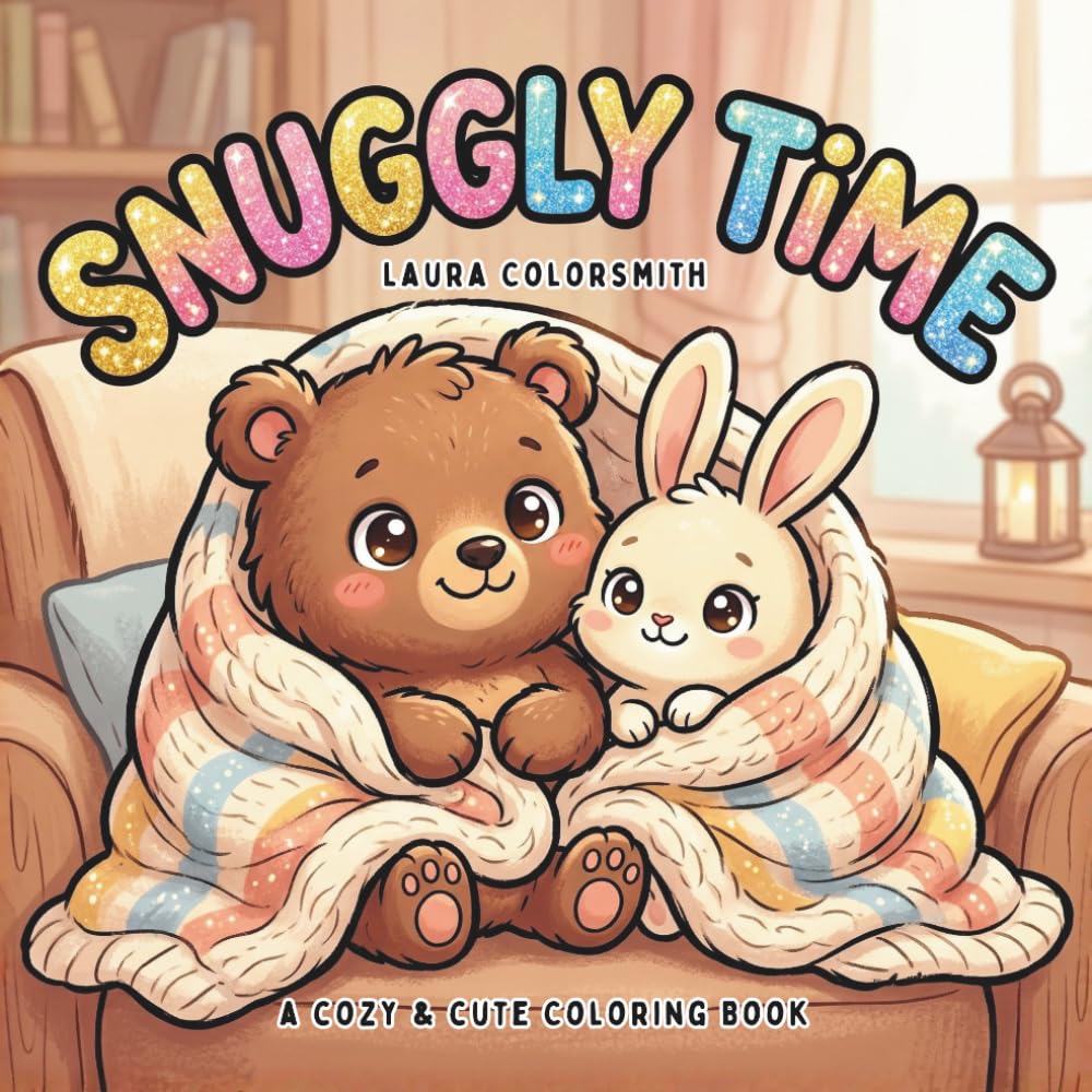 Snuggly Time - A Cozy & Cute Coloring Book: Hygge-Inspired Coloring Book with Snuggly Animals and Cozy Everyday Moments (Relaxation Coloring Book)