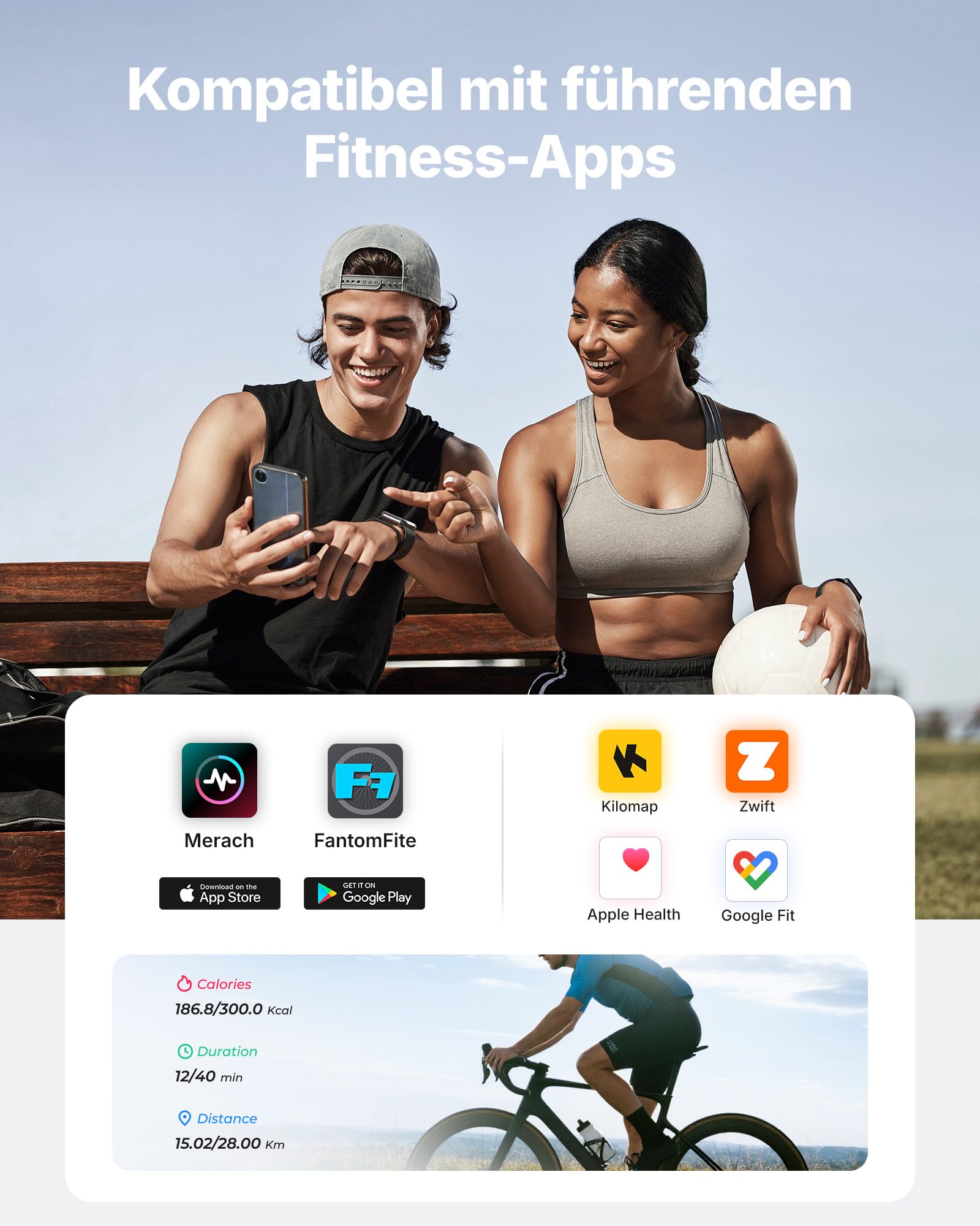 MERACH Heimtrainer Fahrrad mit 15,6" FHD-Bildschirm(180°/90° drehbar), leises Magnetbremssystem Indoor Cycling Bike für Zuhause, App-kompatibel mit Merach App Coaching, Zwift & Kinomap, bis 136KG
