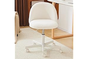 VINGLI Cute & Comfy Desk Chair with Wheels for Home Office