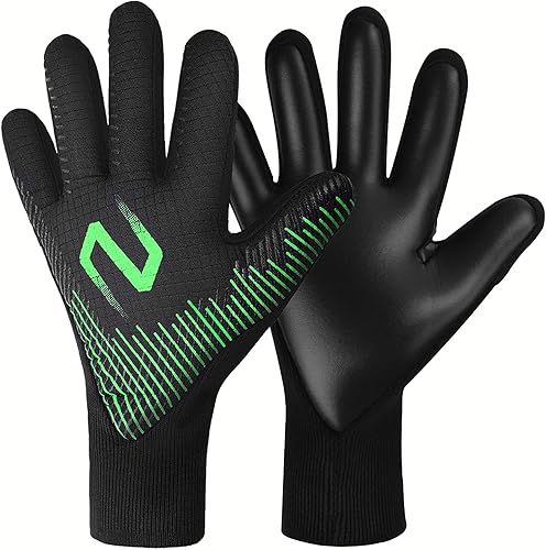 WVVOU Guantes de portero guantes de portero guantes de fútbol guantes de portero de fútbol transpirables corte negativo látex de 0157in para jóvenes