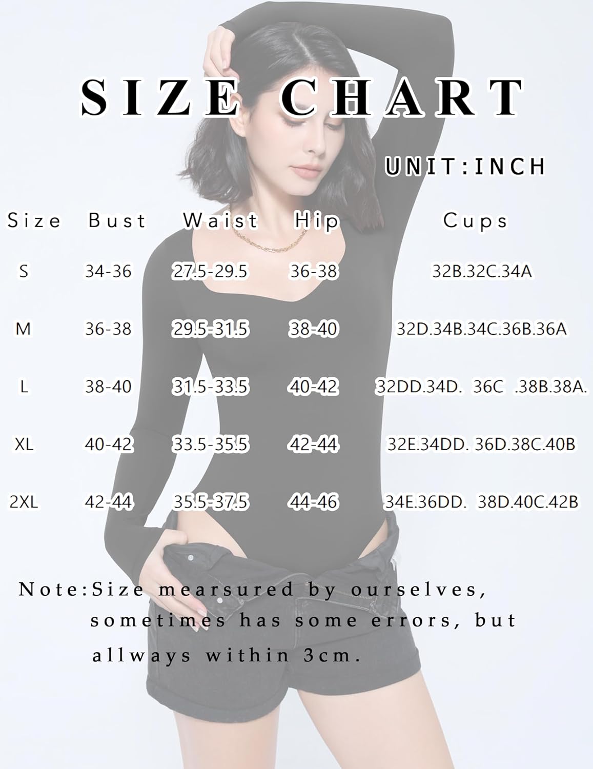 Avidlove Long Sleeve Bodysuits for Women Sexy Sweetheart Neck Going Out Outfits Double Lined Bodysuit - Image 6