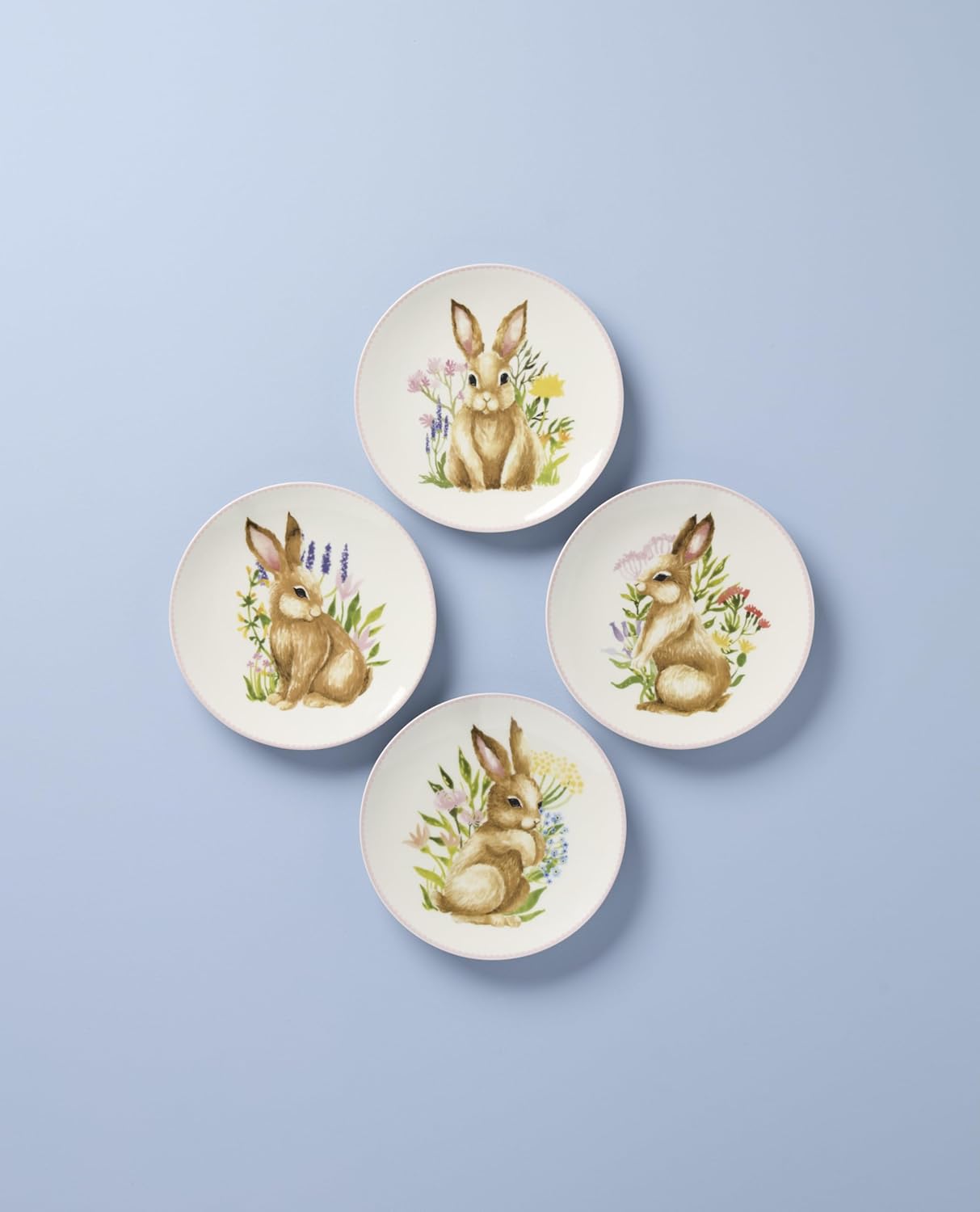 Lenox 897155 Bunny Accent Plates, Set Of 4