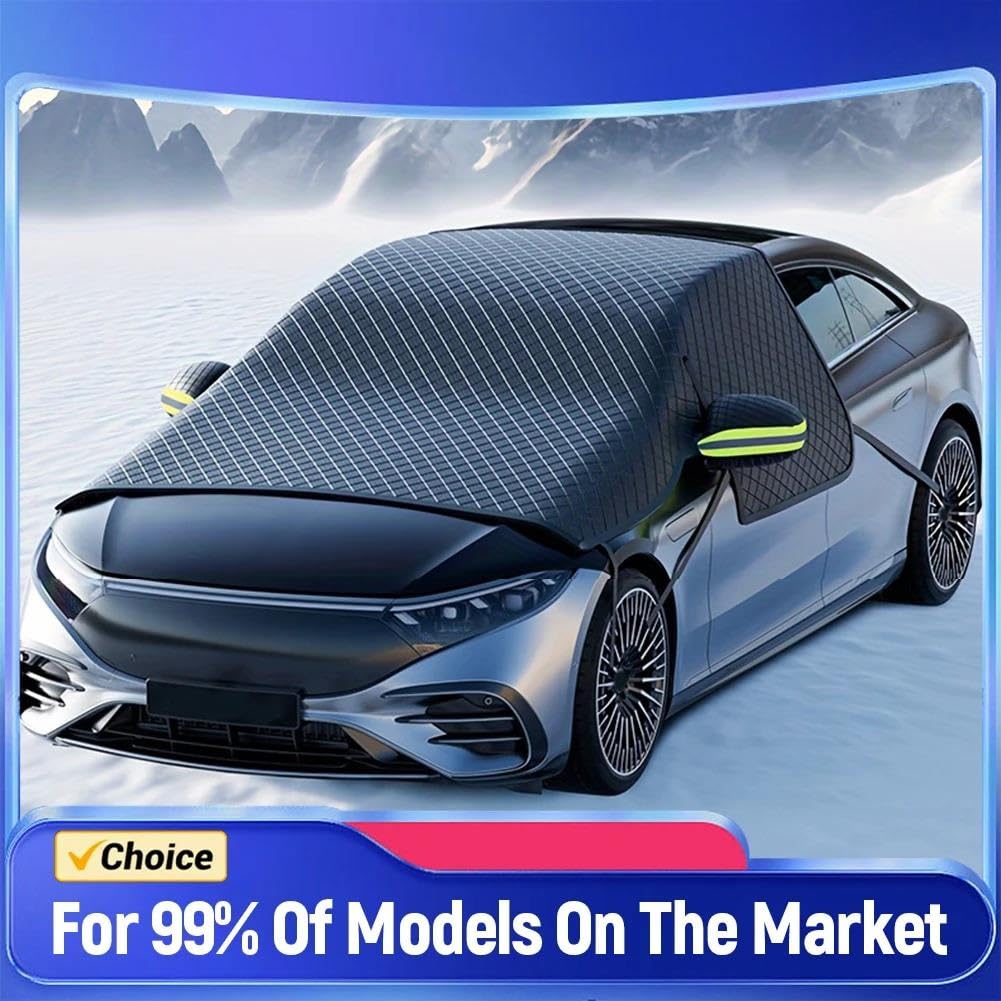 Générique Couverture Magnétique Pare-Brise Voiture Anti-Gel Et Neige, De Avant en Tissu Oxford, Pare-Soleil Automobile Anti Gel Pare Protection Voiture