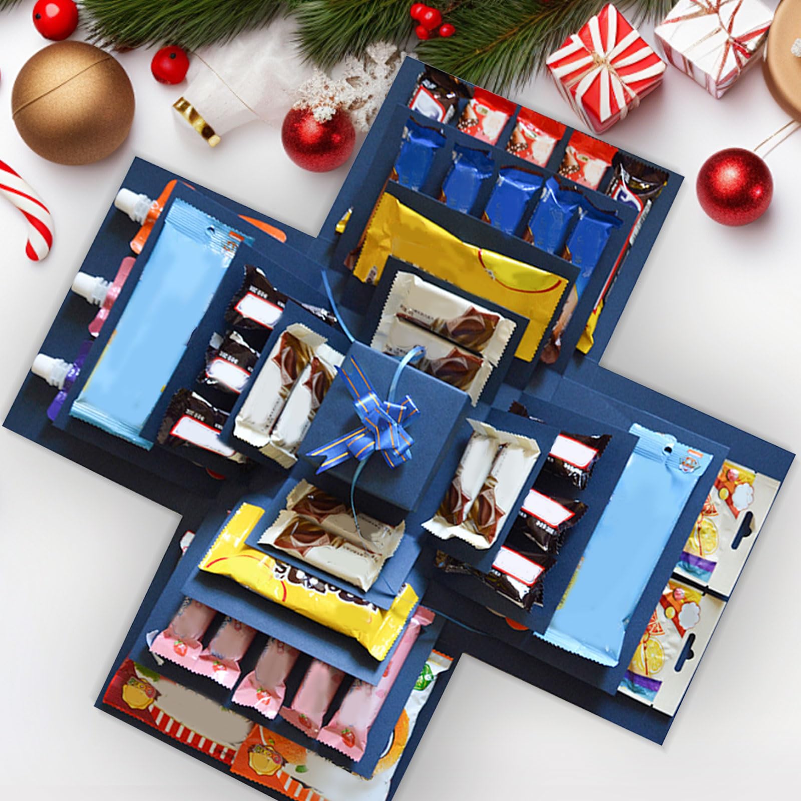 DIY Explosions Box Geschenk - 5-lagige Überraschungsbox Mit Klebeband