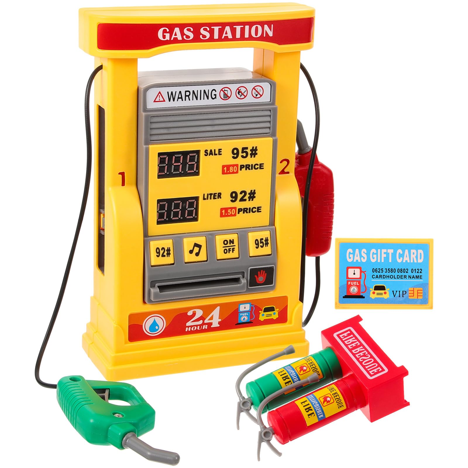 TOYANDONA 1 juego de juguete de la estación de servicio de juguete con bomba de gasolina para niños Juego de estación de servicio juguetes Modelos de modelo de bricolaje