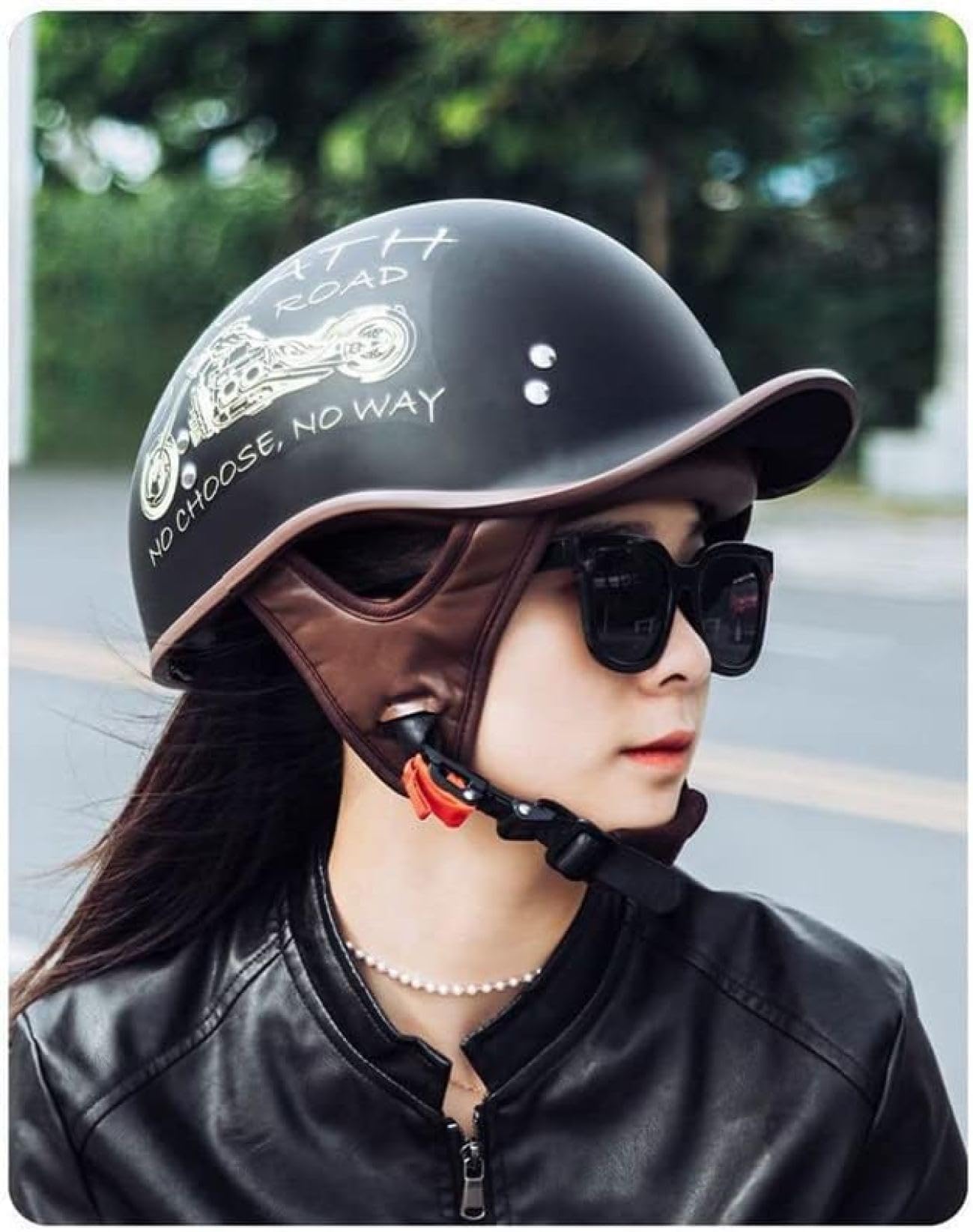 Amazon.co.jp: オートバイヘルメット 半帽 ヘルメット バイク ハーフ 