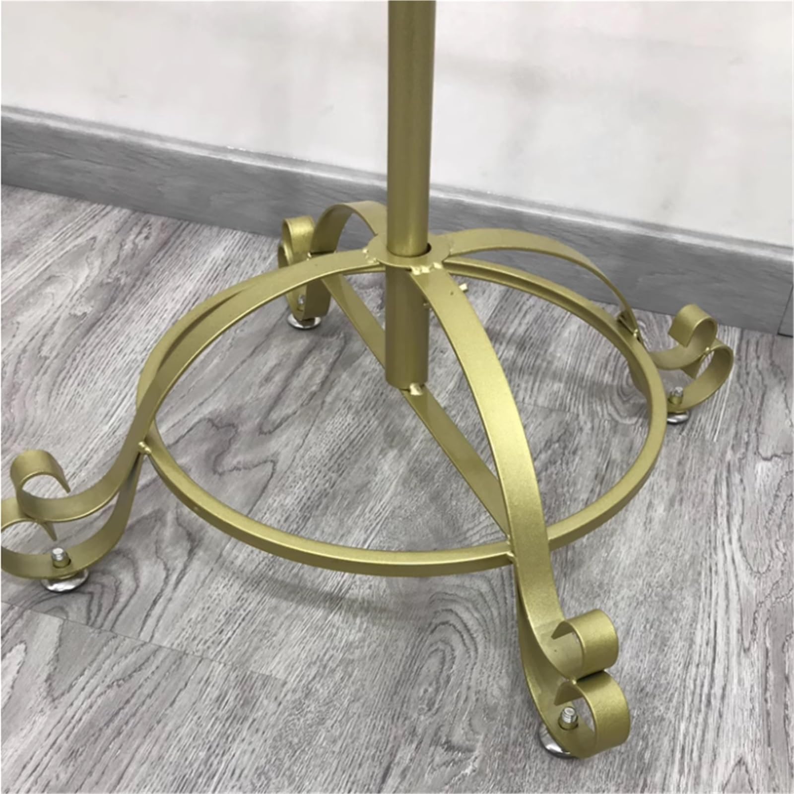 Verkaufsständer aus Eisen, drehbares Sockenregal, für Ohrringe, Schlüsselanhänger, Schmuck, Veranstaltungen & Geschäfte, 3-stöckiges Regal für Bekleidungsgeschäfte, 53 x 19,6 Zoll (Gold)