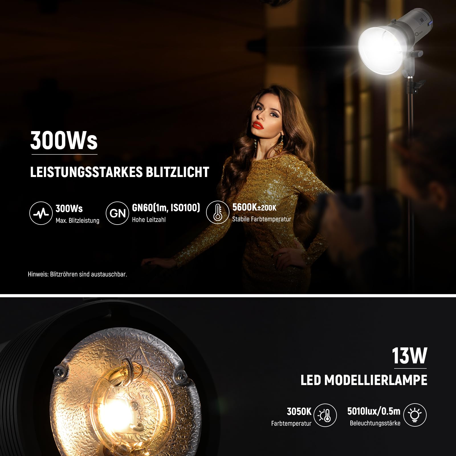 Neewer Q300 300Ws 2 – Bild 2