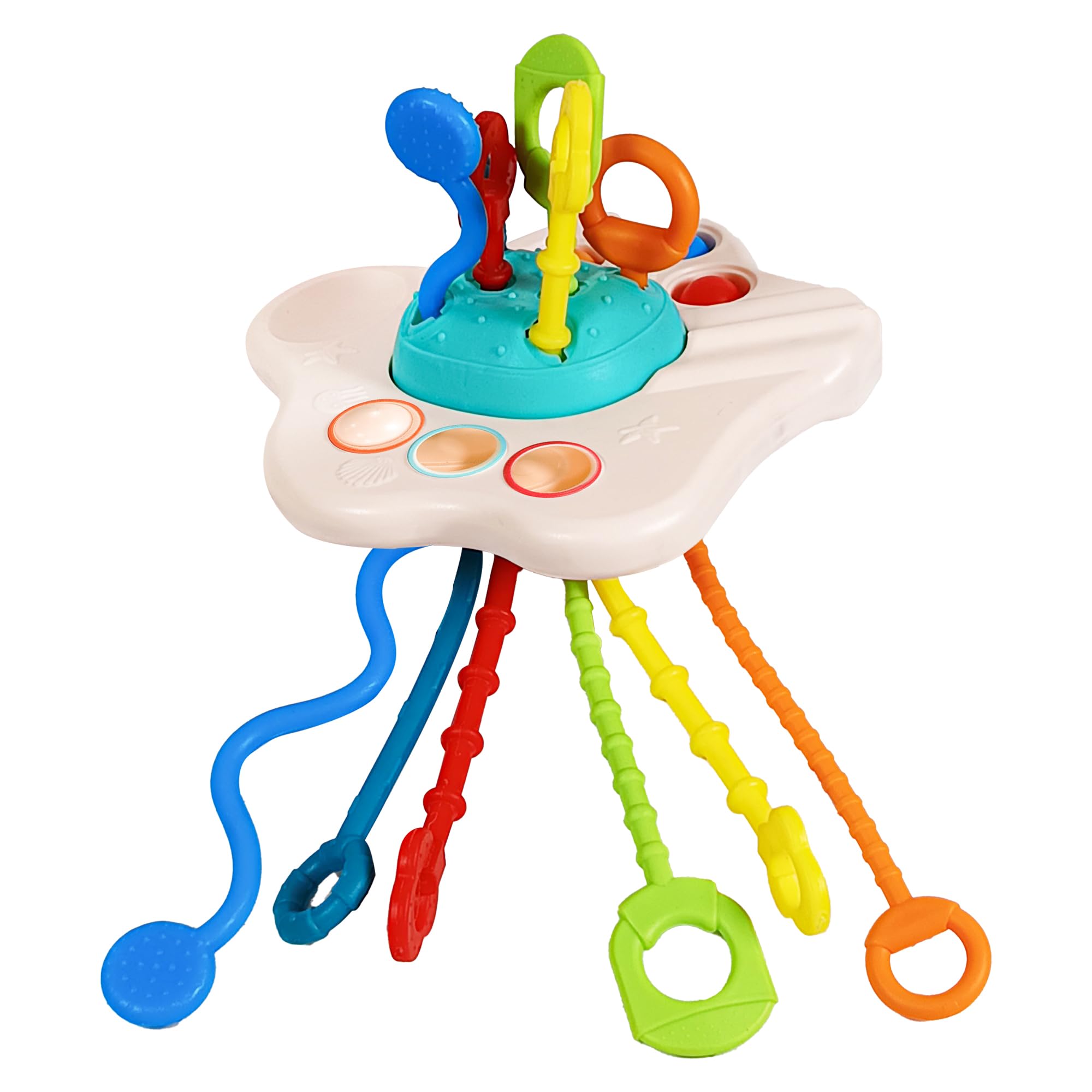 KIPA GAMING UFO Silicone Pull String Toy - Baby Sensory Toy -8