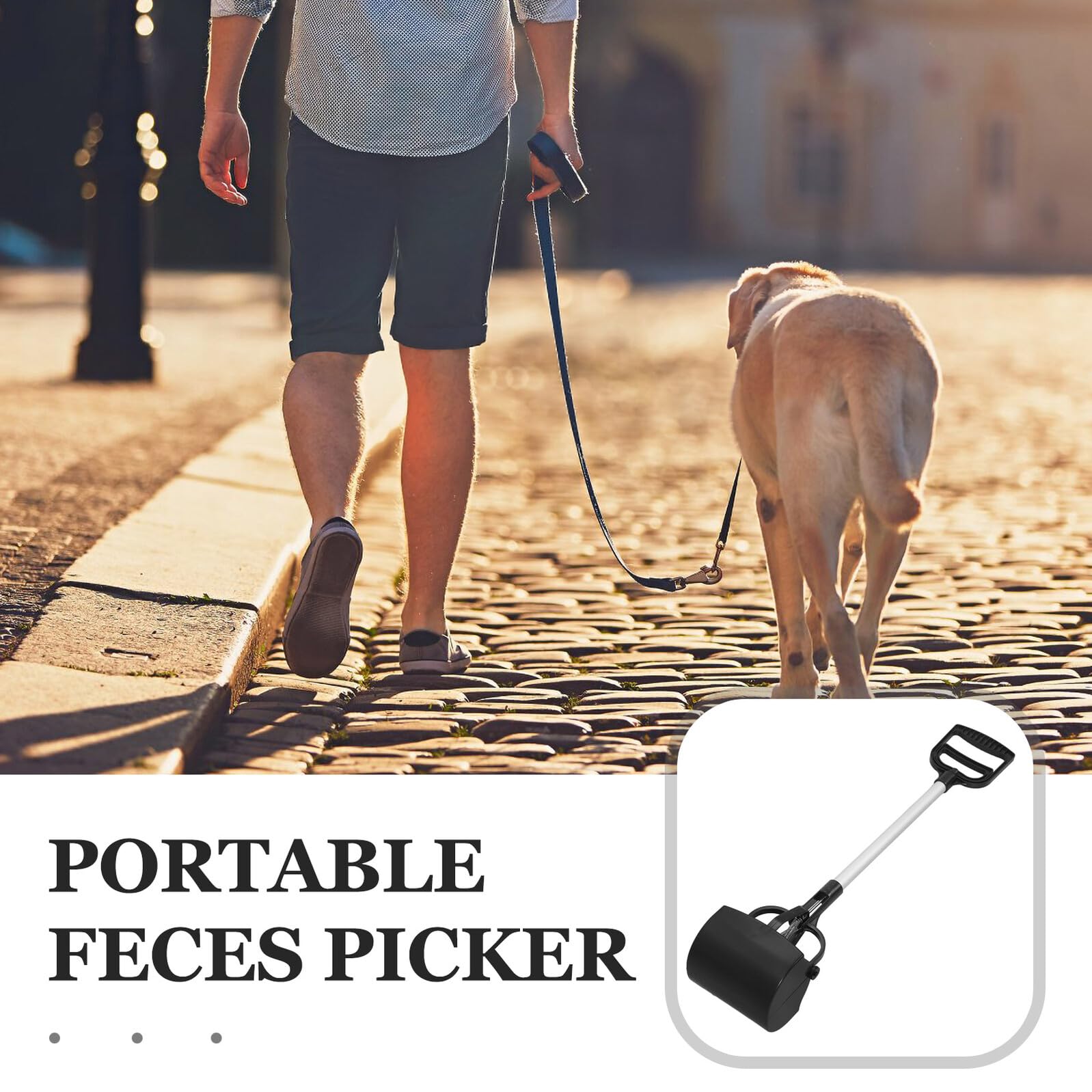 Pelle à Déjections Canines Couleur Aléatoire Légère et Portable en Plastique pour Ramassage des Déchets d'animaux en Extérieur, Accessoire Pratique pour Chiens et Chats