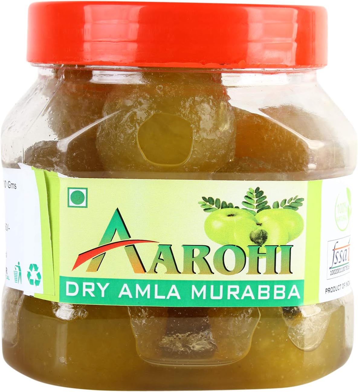 Aarohi Pure Organic Natural Made In India Homemade Hath Se Bana Dry Amla Murabba (Amla 500 Gm), Fresh