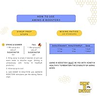 Vista 4 de Amino-B Booster 16 oz. Botella, proteína líquida vital para la salud de las abejas