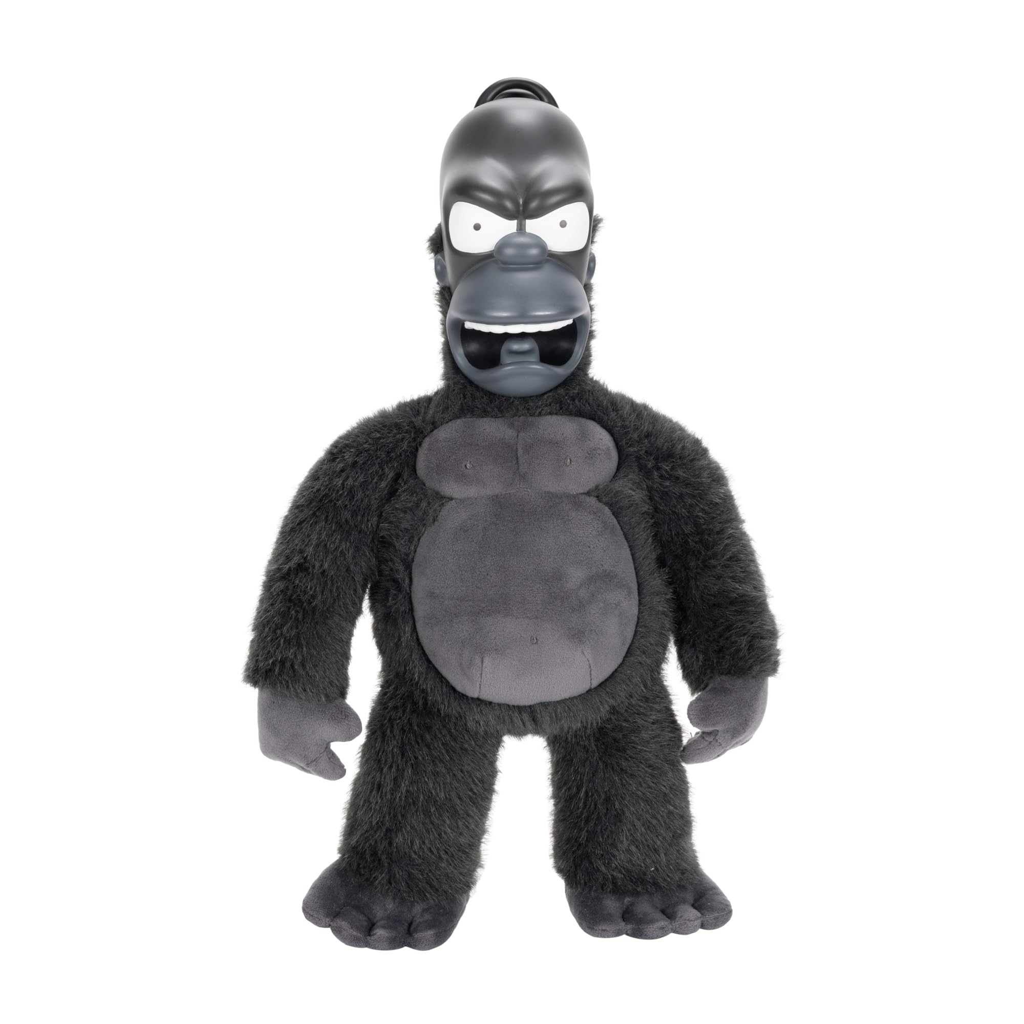 Peluche da collezione di Re Homer dei Simpson, prodotto da Jakks Pacific, con licenza ufficiale, alto 40 cm, ispirato all'episodio "La casa sull'albero dell'orrore"