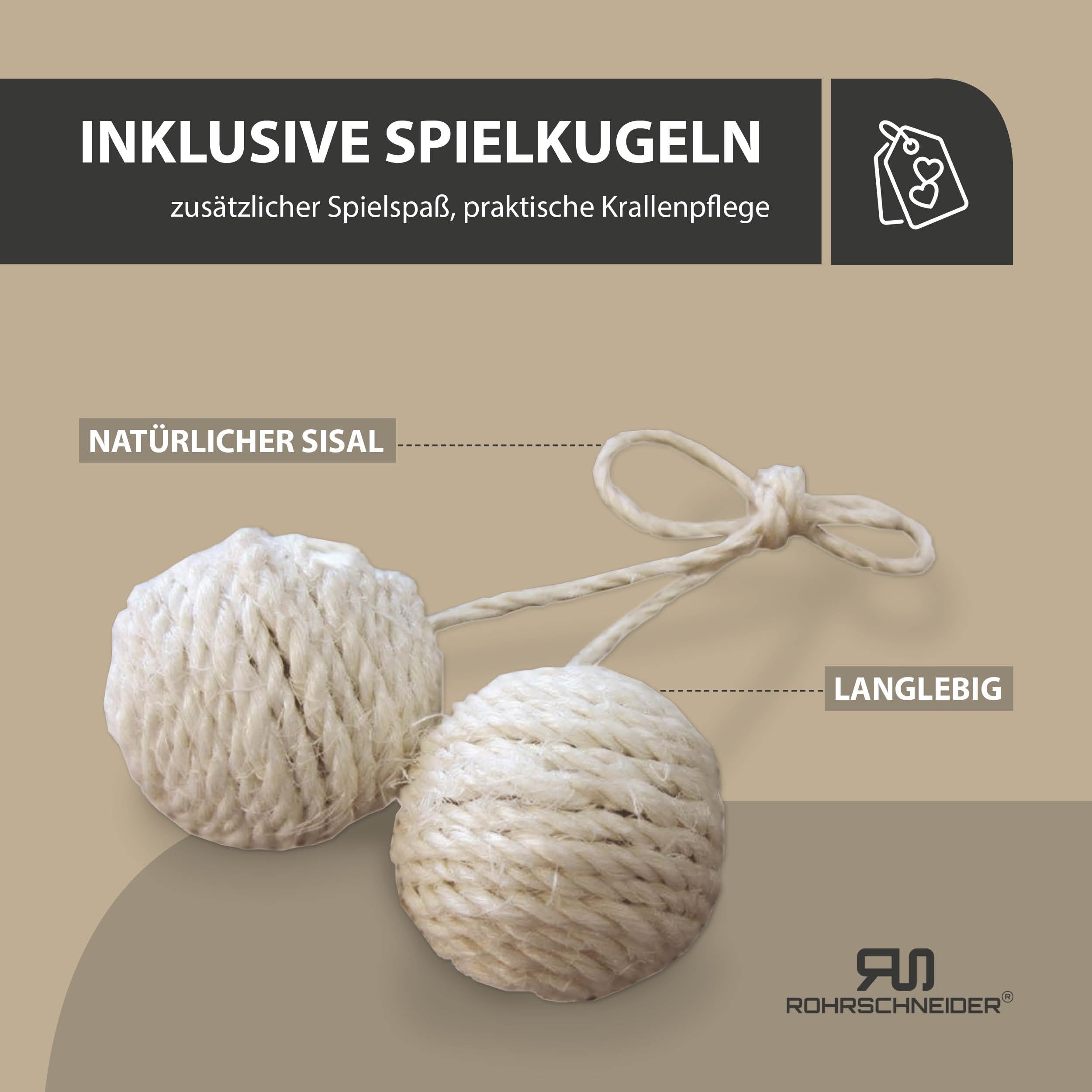 Rohrschneider Katzenhöhle Cord, waschbar, ca. Ø 32 x H 34 cm beige