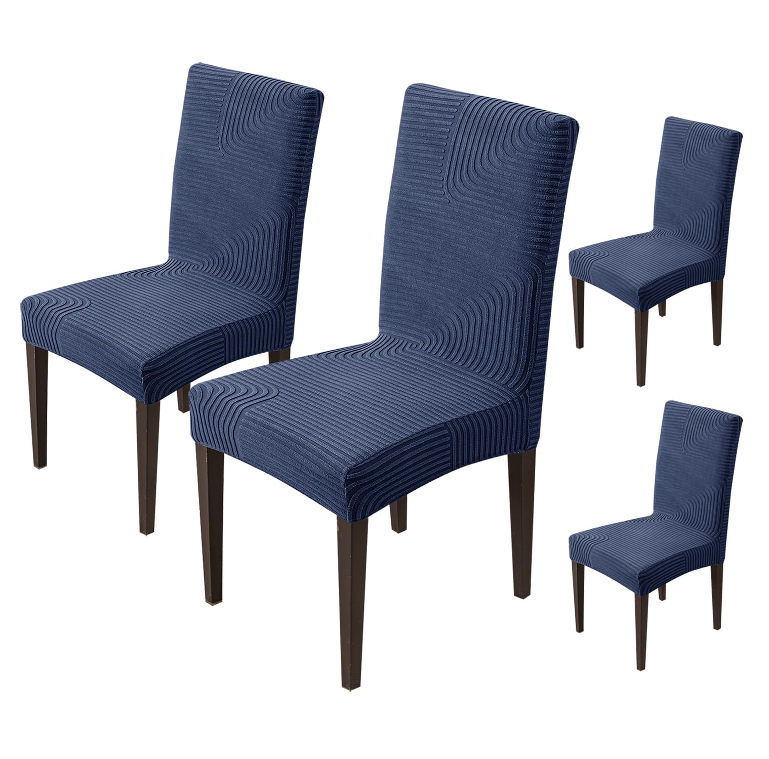 Stretchy Chair Covers - Sapphire Blue (Pack of 6) -14