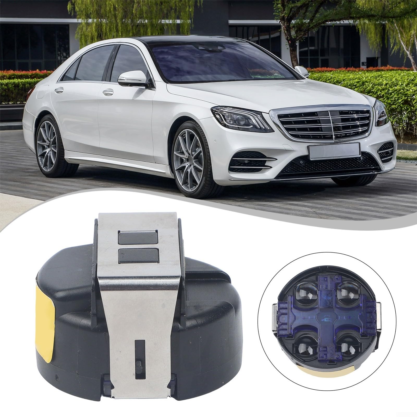 Sensor de lluvia para limpiaparabrisas Mercedes-Benz A2049014504 A2049017801 A2048201285, control automático de luz compatible con Clase E GLK GLA Clase B C200