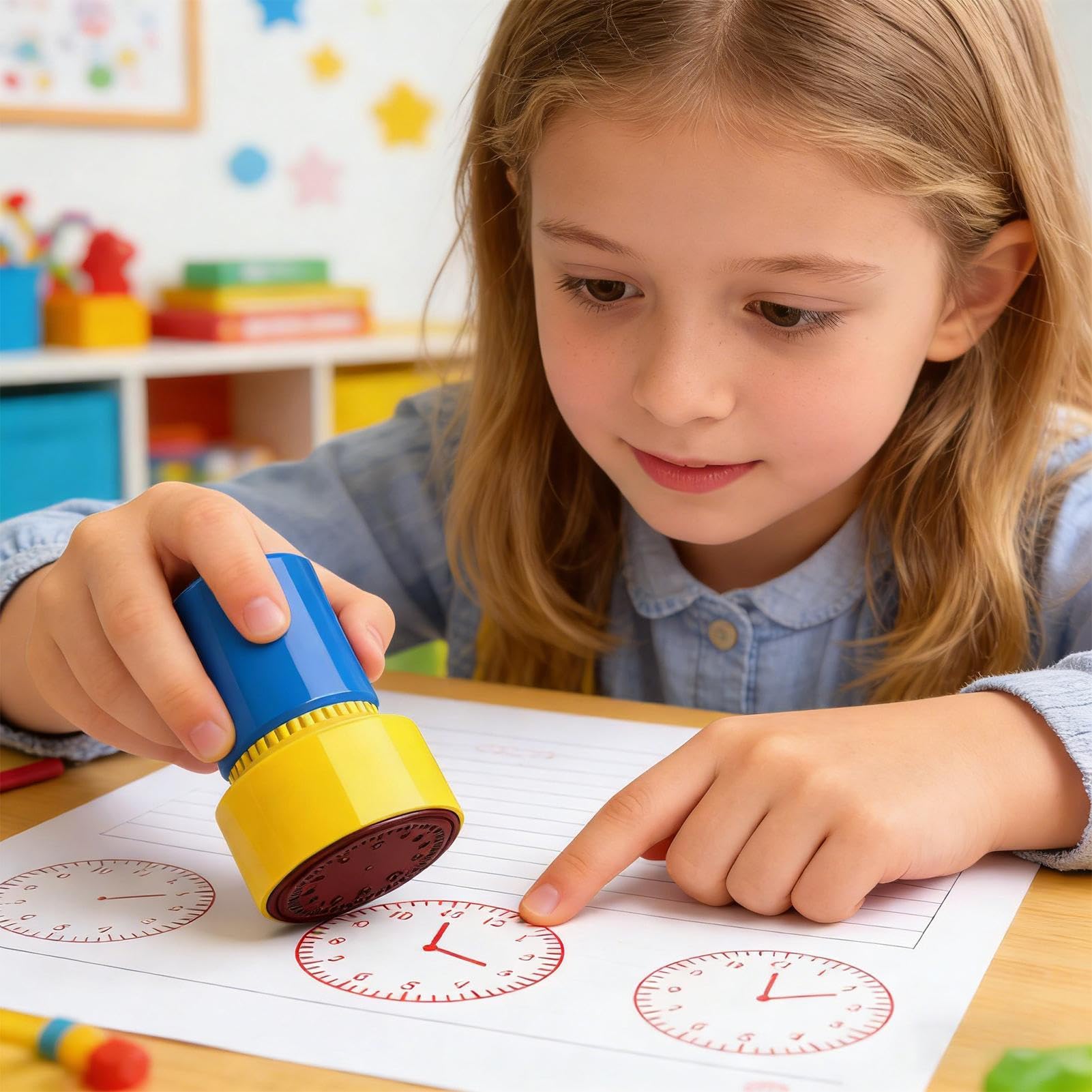 'orologio, Attività divertenti educative per imparare l'ora, 'orologio dei bambini, per l'aula per bambini a casa d'arte pittura scrapbook compleanno festa scuola e festa