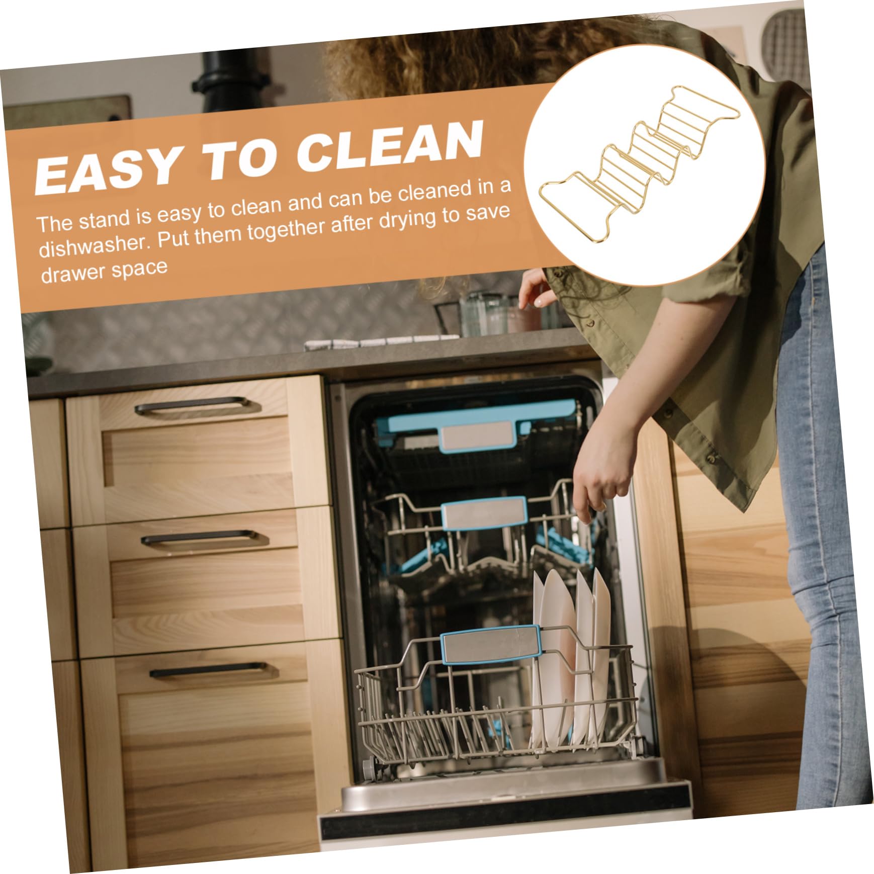 Garneck Elegant Pizza Stand Chicken Taco Rack Baked Pancake Display Holder Home Restaurant