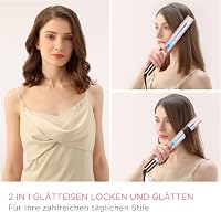 PARWIN PRO BEAUTY Infravörös Ionos Hajvasaló és Hajgöndörítő 2-in-1, 14 Hőfokozat 100-230°C, Kerámia Bevonat, Antisztatikus Hatás, Lila 4