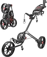 Vista 1 de Caddytek CaddyLite 15.3 V2 Carrito de Golf Empujable - Carrito de Aluminio Plegable Ligero con Ruedas de EVA, Freno de Pie, Mango Ajustable, Soporte