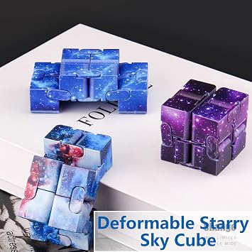 Fidget Toy 3pcs, Infinity Cube, Fidget Cube, Cube Fidget Toy, Toys Stress Anxiety Relief For Adults Kids Add Adhd Good Gift Killing Time And Fun Magic, Autism, Adults & Kids