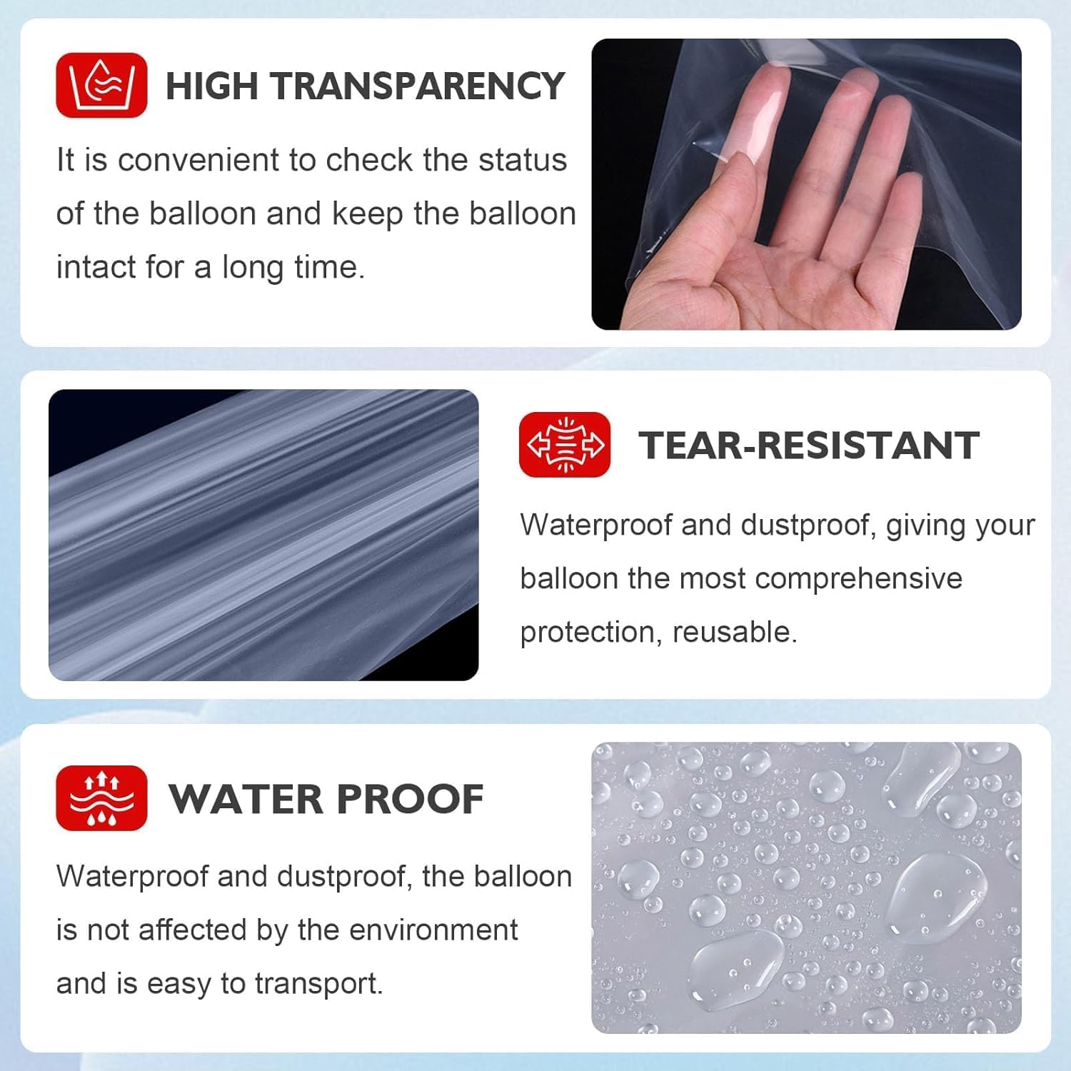 Yovimak2 Pack 98 x 59 Inch Extra Large Balloon Storage Bags - Reusable Clear Plastic Bags for Balloon Shipping and Storage, Birthday, Wedding, and Party Decorations (2) - Image 4