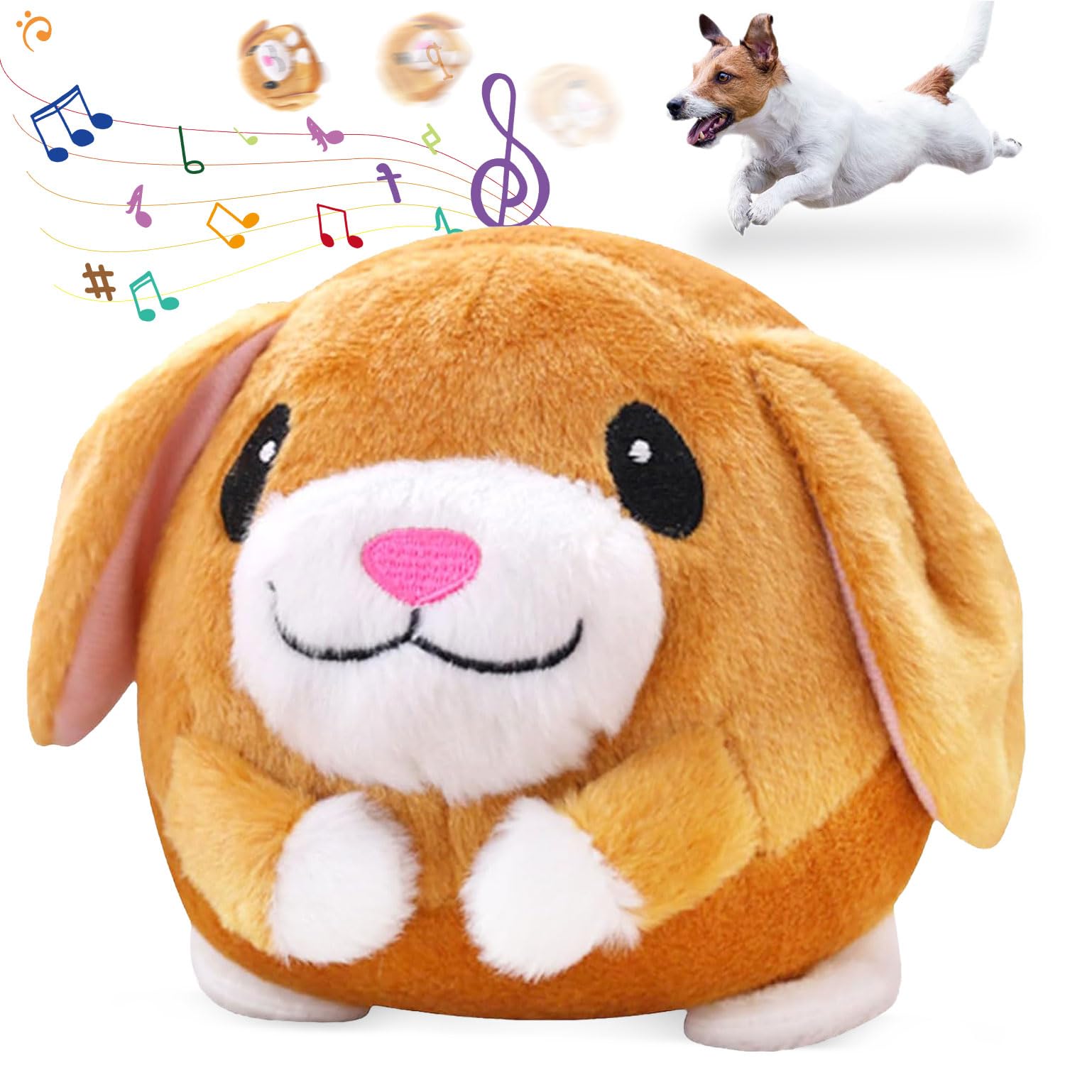 YISKY Juguete Peluche para Mascotas en Movimiento Activo, 17 cm Juguete de Peluche Activo para Mascotas, Juguetes interactivos Perros en Movimiento, Juguetes De Cerdo Parlante para Perros Gatos (A)