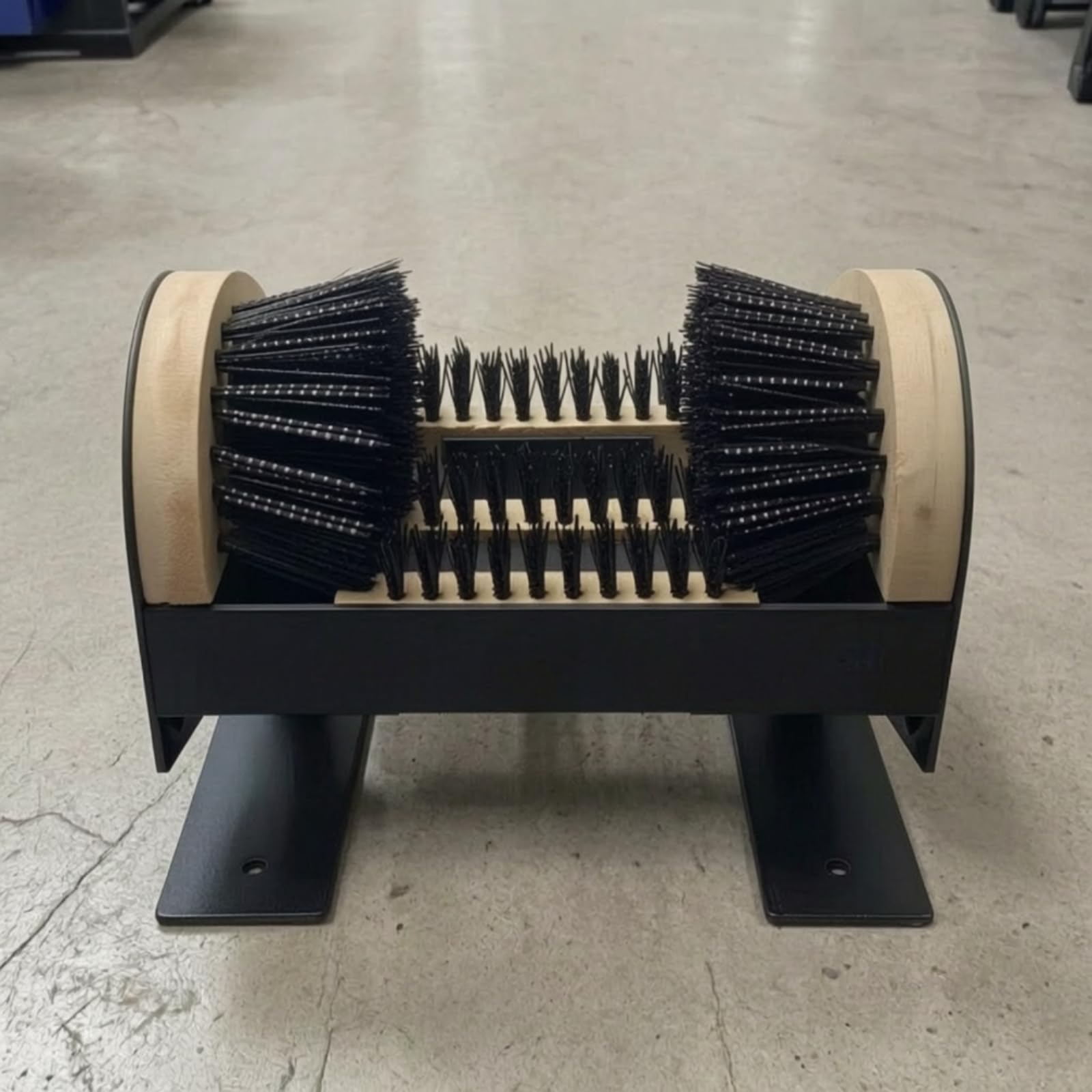 Gralara Limpiador Zapatos Golf Fijo Limpiador Calzado con Soporte Resistente Cepillo para Golfistas