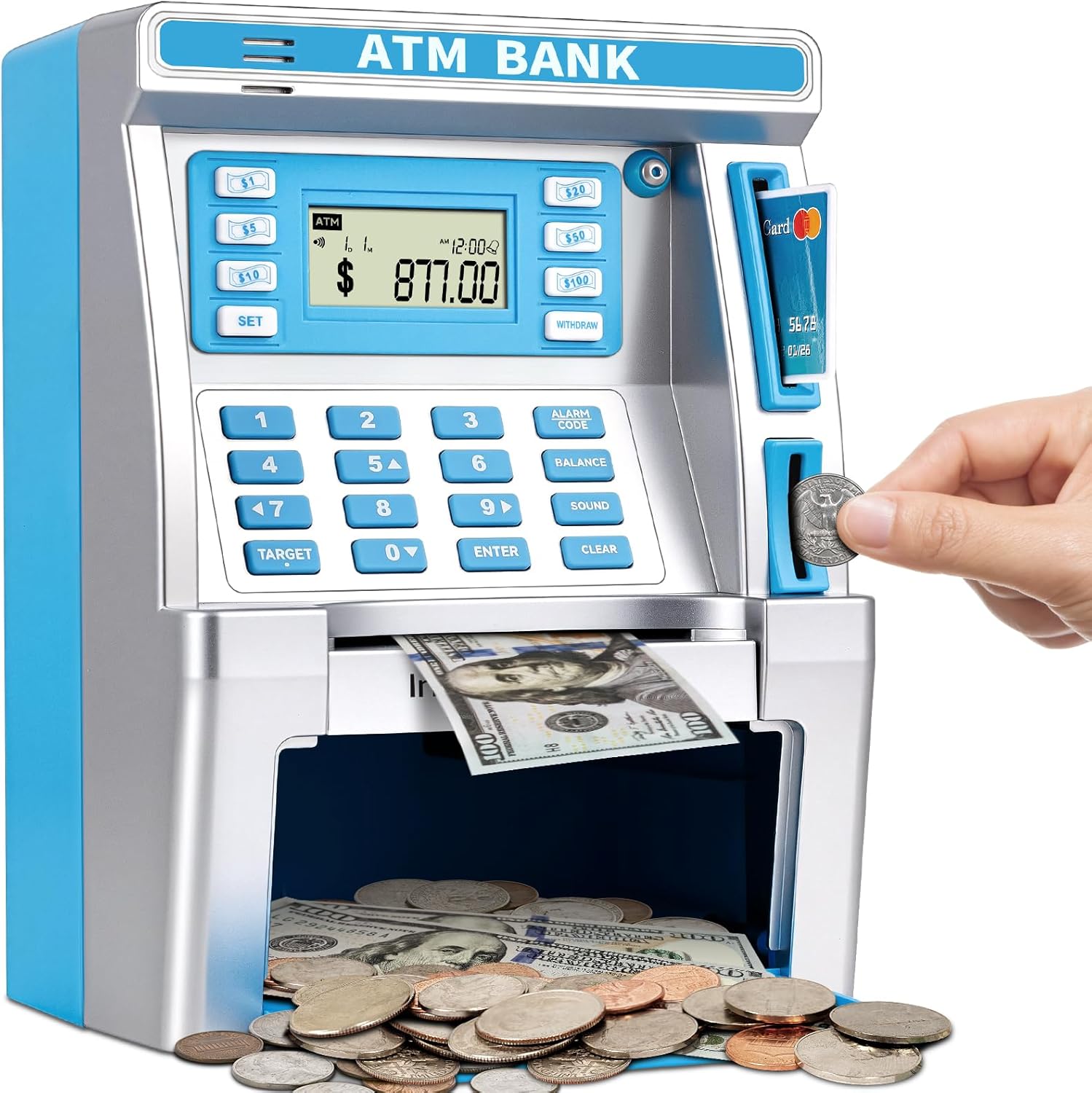 Smart Savings: The Ultimate Blue Piggy Bank Review for Kids!