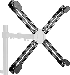 WALI Mount Bracket Adapter Monitor Arm Mounting Kit for Screen 13 to 27 inch, Mounting Holes 75mm and 100mm (UVVEP)