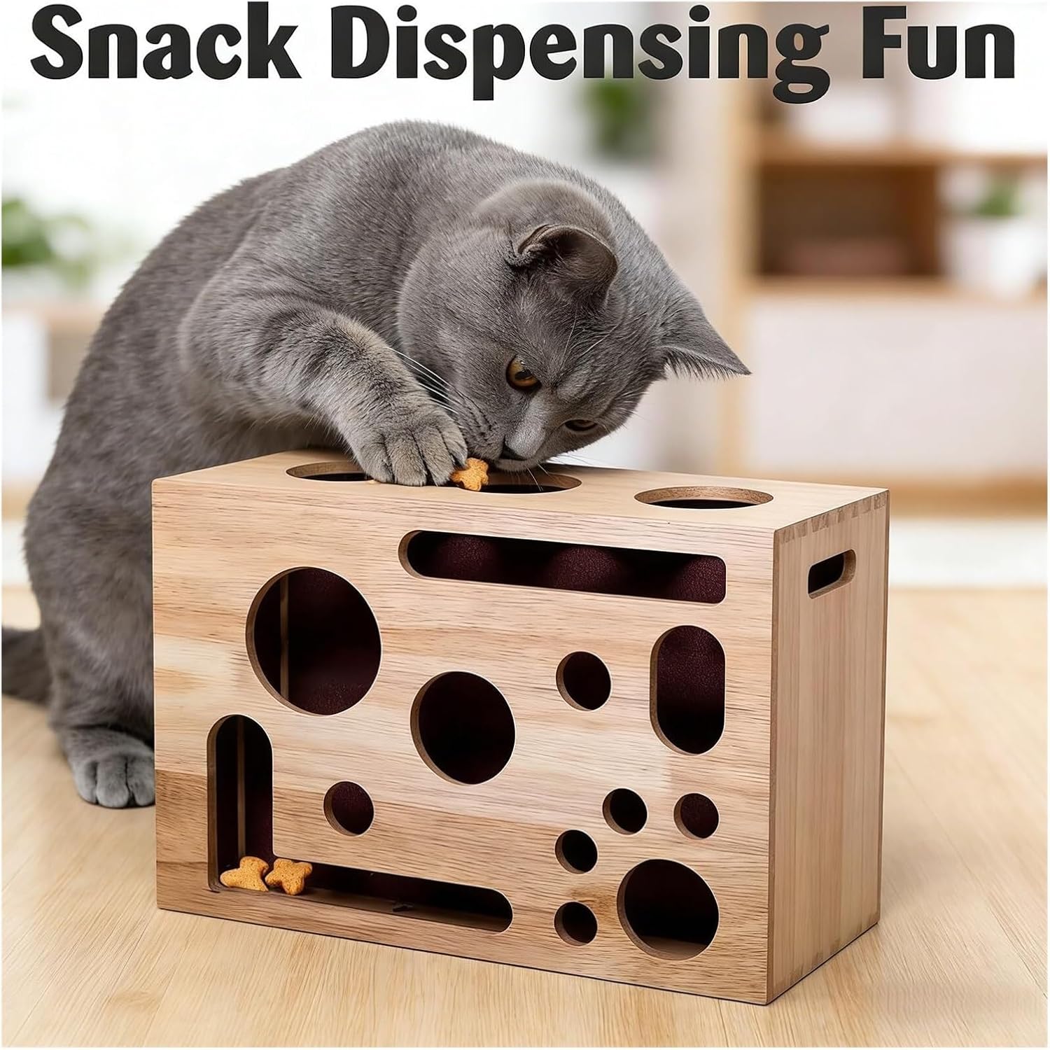 2026 Cat Nail File Box with Bell Ball & Sandpaper Inside, Gift for a Cats That Hates Having Its Nails Trimmed, Cat Scratch Puzzle Enrichment Box, Nail File Stress Free Alternative