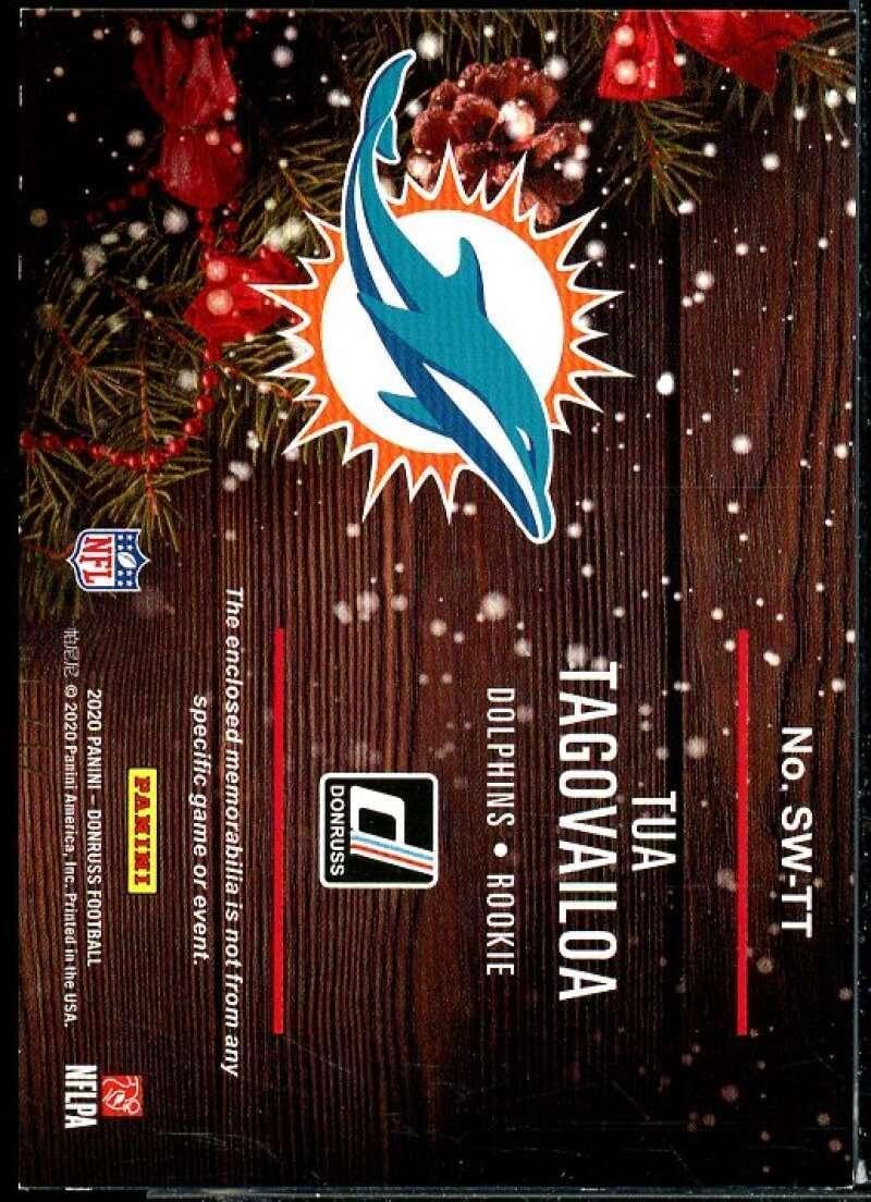 Tua Tagovailoa Rookie Card 2020 Donruss Rookie Holiday Sweater #2 - Unsigned Football Cards