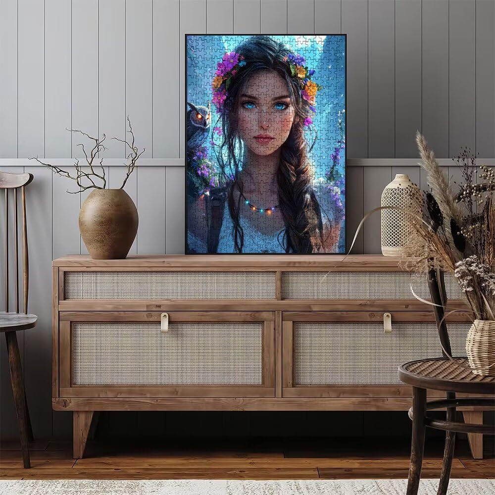 Puzzle 3000 elementów, puzzle dla dorosłych kobieta artystyczny orzeł, gra puzzli, drewniane układanki, niemożliwe klasyczne układanki, do gry edukacyjnej wyzwanie zabawki, układanki rodzinne DX0YL5