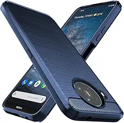 Osophter Capa para Nokia 8.3 5G, capa Nokia 8V com absorção de choque flexível TPU borracha protetora para celular para Nokia 8.3 (azul marinho)