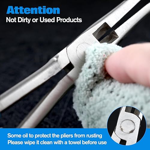 Miniatura 103 de SPEEDWOX Alicates de punta de aguja de largo alcance de 7 pulgadas, alicates de nariz delgados extra largos, mini alicates finos de alambre