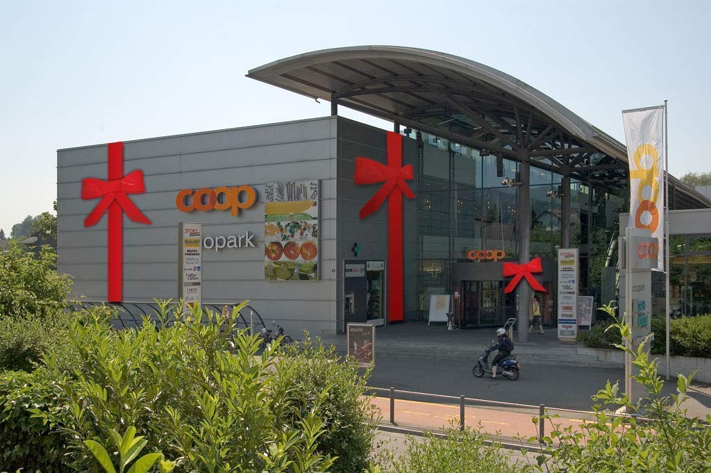 Mega - 1-meter Auto-Geschenk -oder Fassaden- Schleife, samtartig, ROT + 10 Meter Band -kein Expressversand