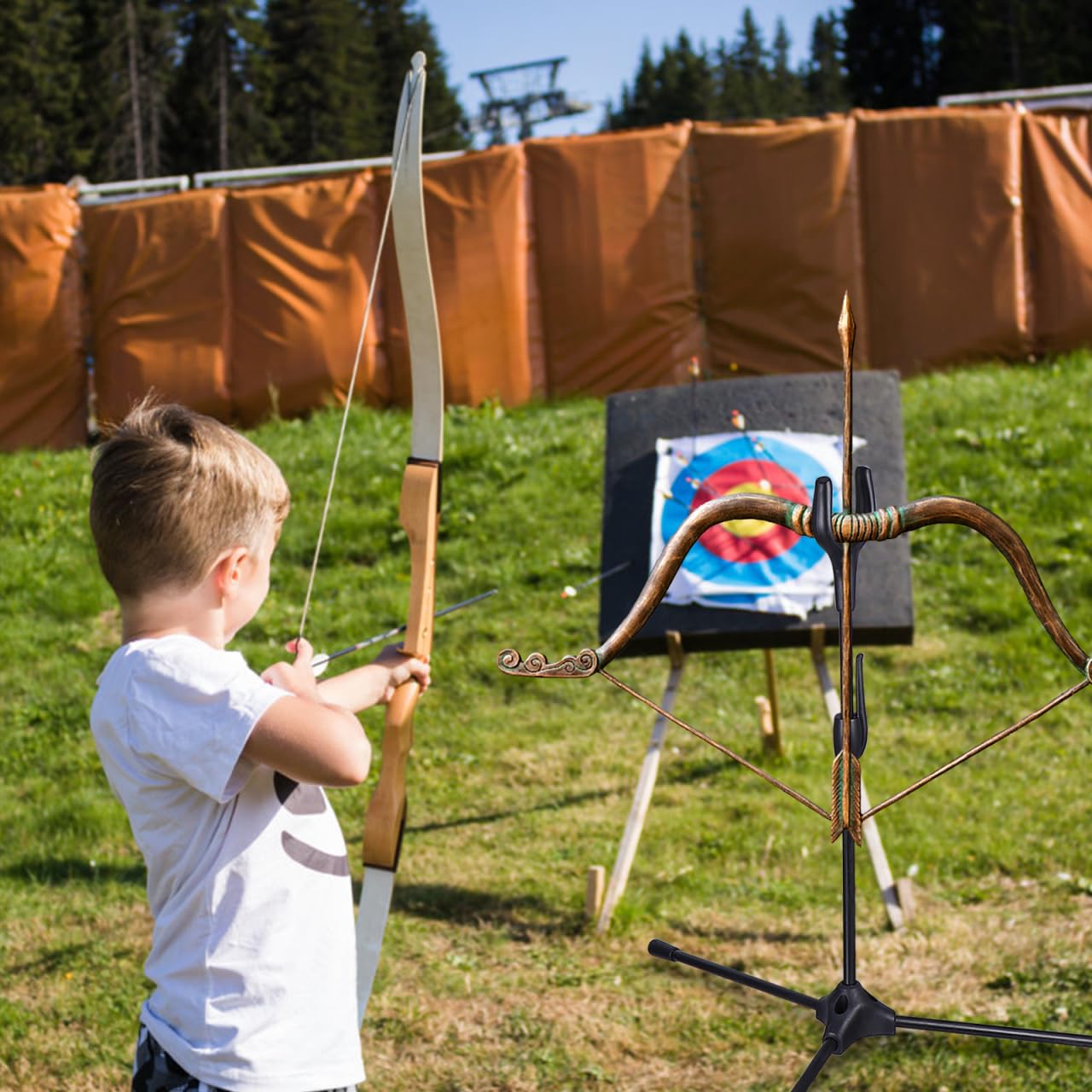 TOYANDONA Support d'arc Pliable Trépied Accessoires De Tir À l'arc