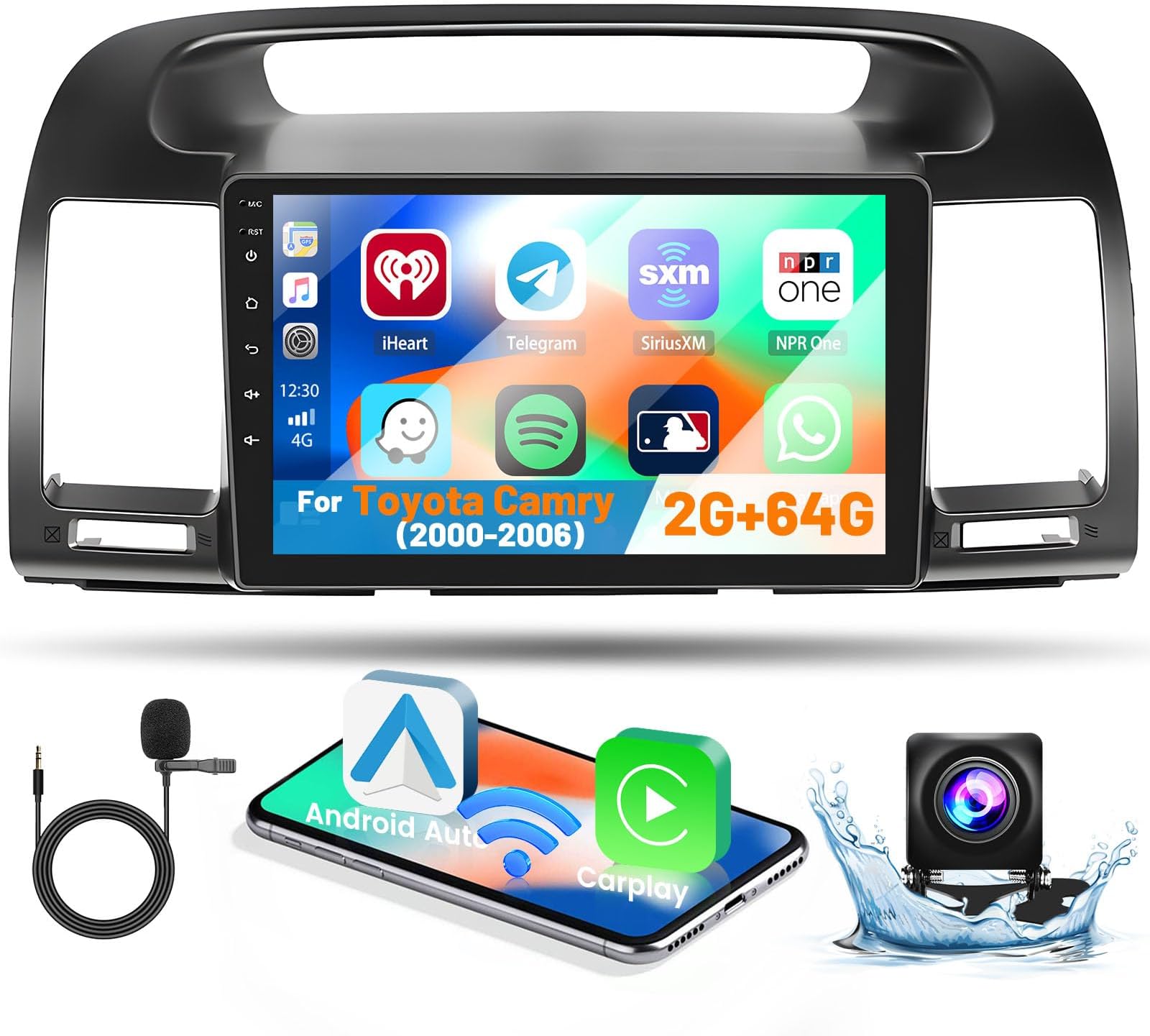 Autoradio Android 13 Per Fiat Panda 2003-2012 - 9 Pollici, CarPlay Wireless, RetroCamera - Foto 5